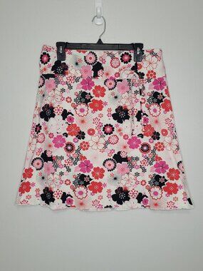 Y2k Exact Change flower print a line short cute girlie skirt